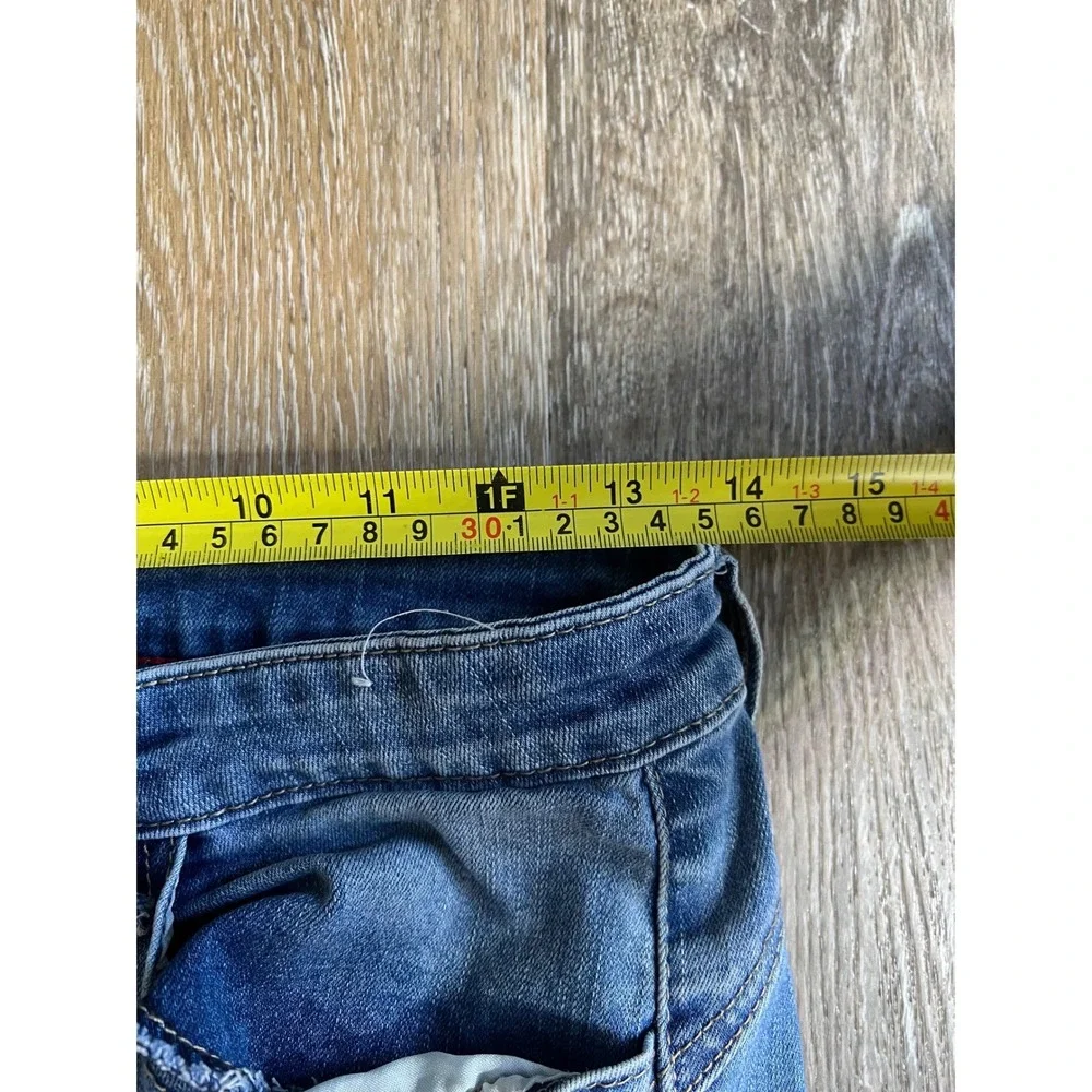 GOGO JEANS USA‎ Distressed Ripped High Rise Denim Jeans Women's Size 9